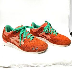 ASICS GEL LYTE III FRESH SALMON suede sneakers Size 8